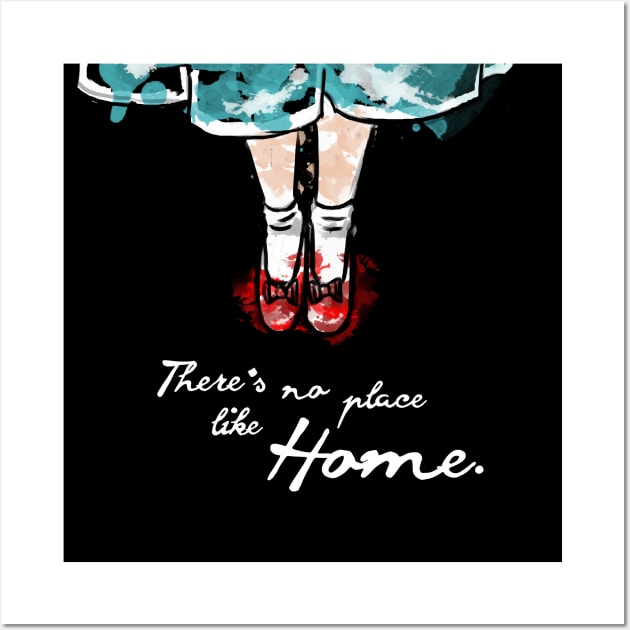 There's No Place like Home Watercolour Wall Art by HannahPalmerArt